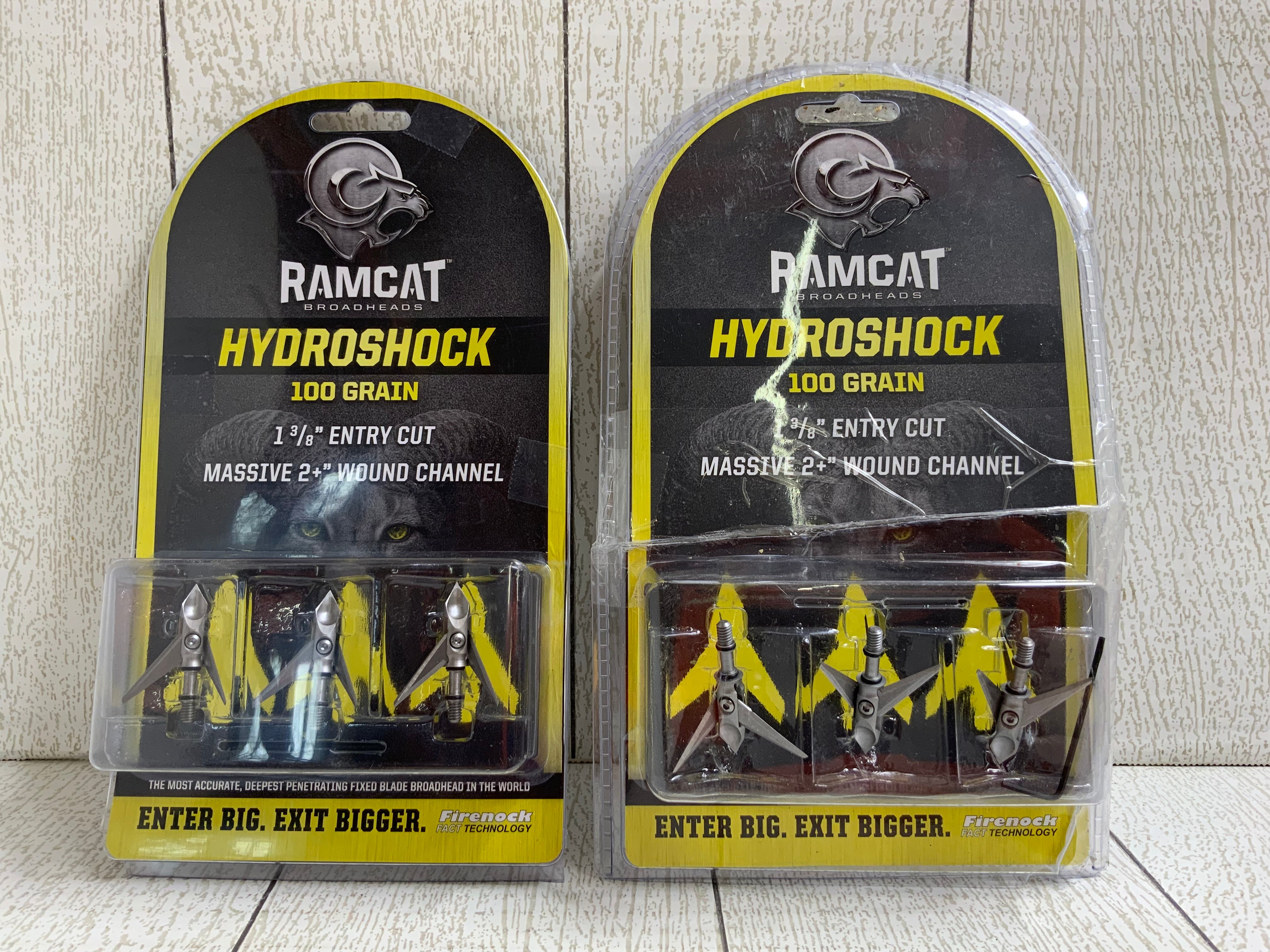 Ramcat Pivoting Broadheads (Hydroshock - 100 Grain) **LOT OF 2** (8017029464302)